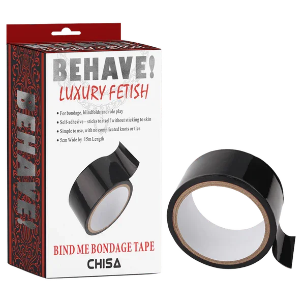 Bind Me Bondage Tape (Black)-CN-887430932