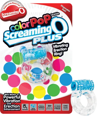 Screaming O Color Pop Quickie Plus (Blue) - Take A Peek