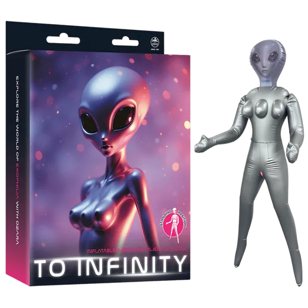 Inflatable 3-Breasted Alien Love Doll - (Ozara Standing) - Take A Peek