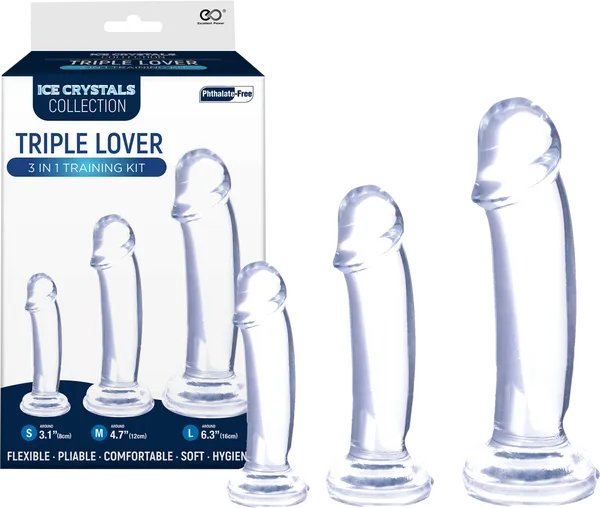 Triple Lover 3 In 1 Training Kit (Clear) - Take A Peek