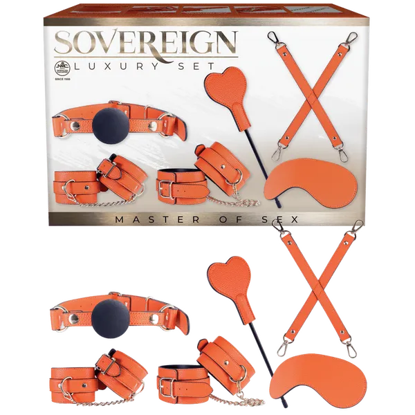 Sovereign Luxury Bondage Set (Orange) - Take A Peek