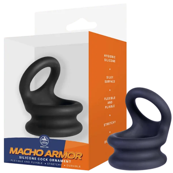 Silicone Cock Ornament - Medium (Black) - Take A Peek