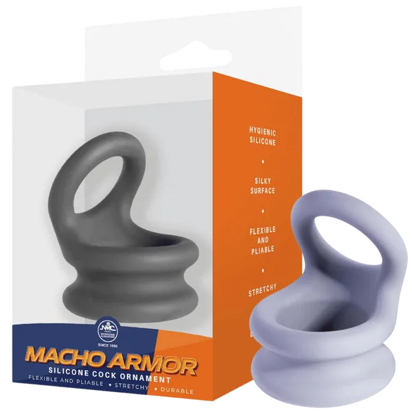 Silicone Cock Ornament - Large (Grey)-FNR007A000-020