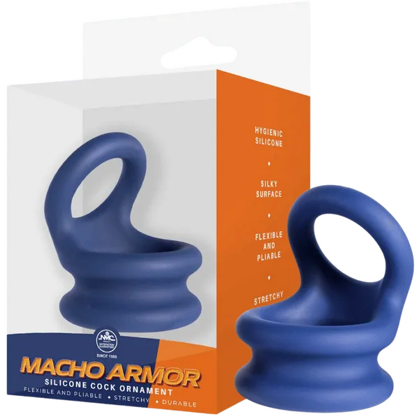 Silicone Cock Ornament - Large (Blue) - Take A Peek