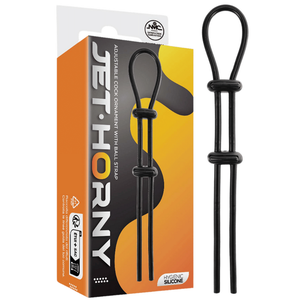 Adjustable Cock Ornament with Ball Strap (Black)-FNR012A000-010