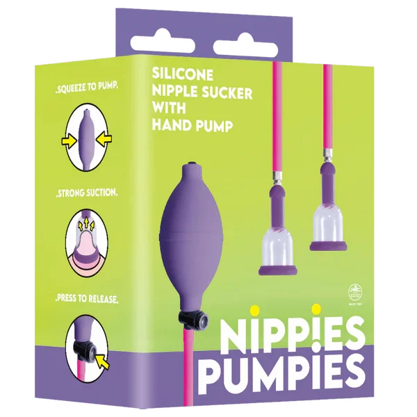 Nippies Pumpies - Silicone Nipple Sucker (Purple)-FNR061A000-022