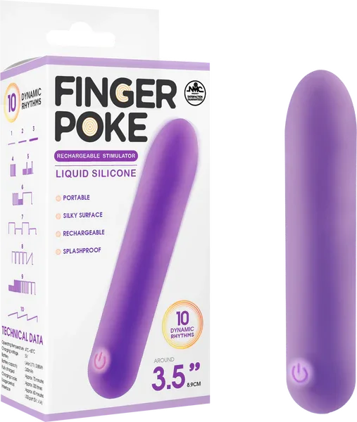 3.5" Rechargeable Stimulator (Purple) - Take A Peek