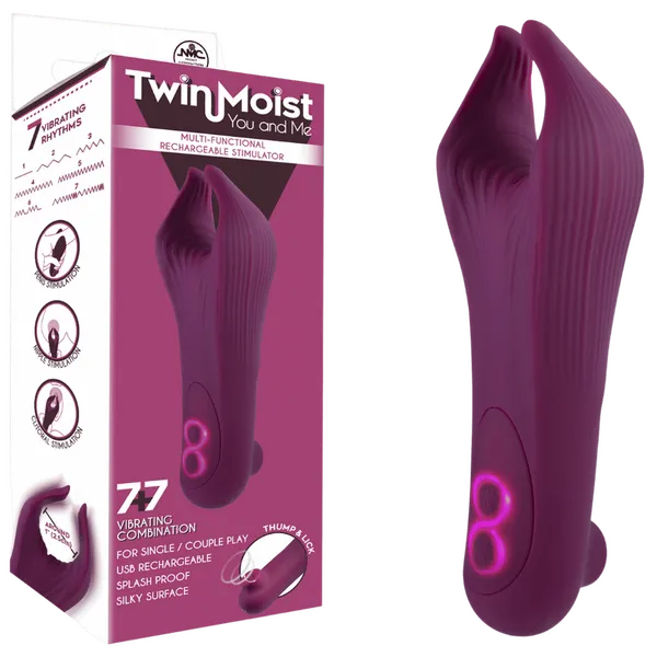 Multi-Functional Rechargeable Stimulator (Pink) - Take A Peek