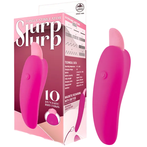 Slurp Slurp - Tongue Stimulator (Pink) - Take A Peek