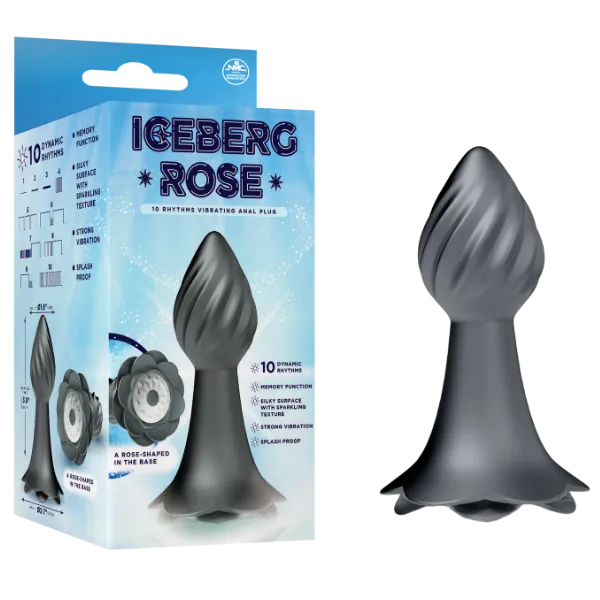 10 Rhythms Vibrating Anal Plug (Grey) - Take A Peek