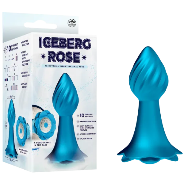 10 Rhythms Vibrating Anal Plug (Blue) - Take A Peek