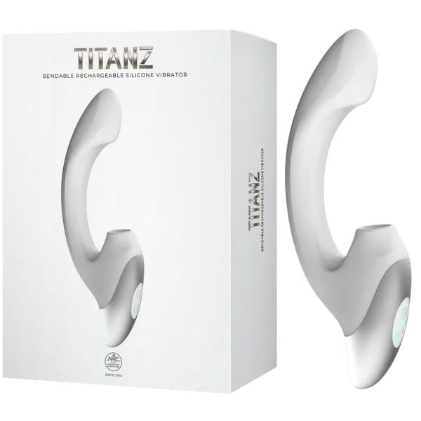 Thumping Rechargeable Silicone Vibrator (White) - Take A Peek