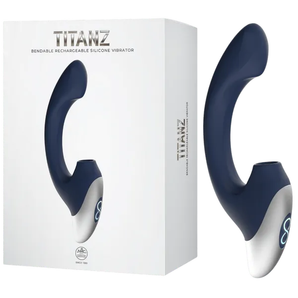 Thumping Rechargeable Silicone Vibrator (Blue) - Take A Peek