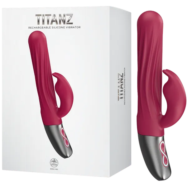 Thrusting Rabbit Rechargeable Silicone Vibrator (Pink) - Take A Peek