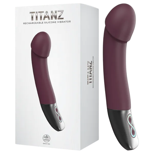 Rechargeable Silicone Vibrator (Rubine Red)-FPBR016A00-028