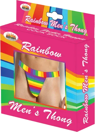 Rainbow Mens Thong - Take A Peek