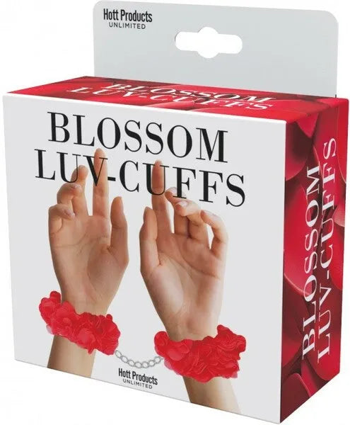 Blossom Luv Cuffs (Red) - Take A Peek