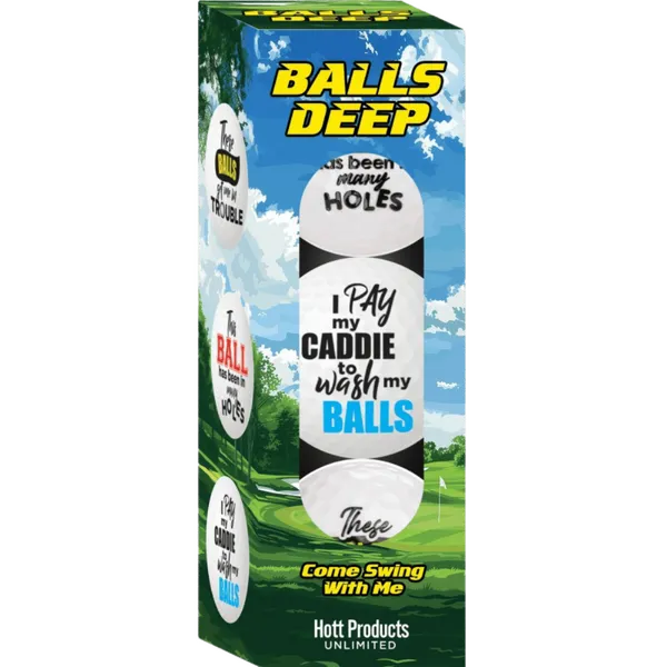 Balls Deep - Novelty Golf Balls - Take A Peek