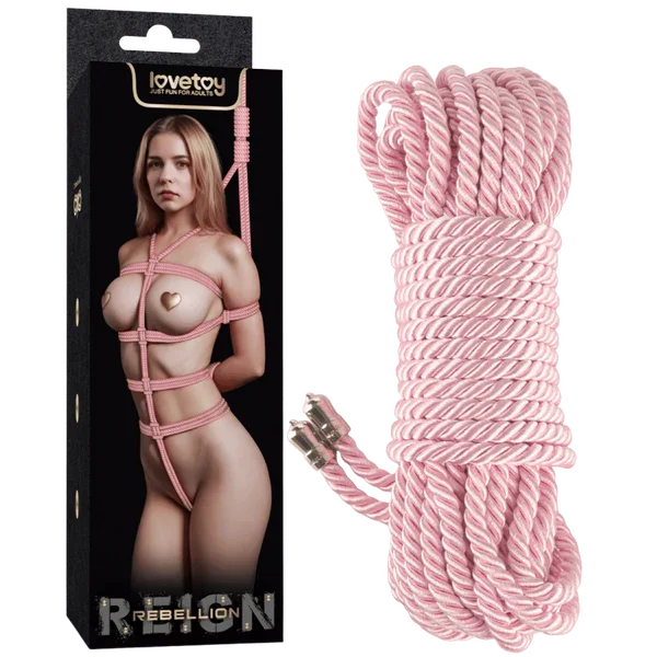 Silky Bondage Rope 10M (Pink)-LV761303