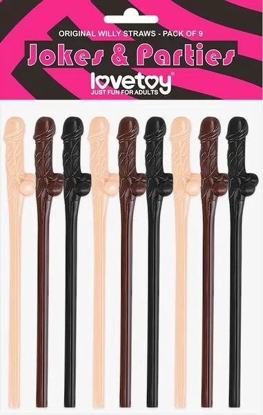 Willy Straws (Flesh, Brown, Black) - Take A Peek