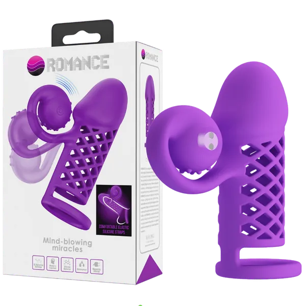 Rechargeable Harden Cock Sleeve (Purple) - Take A Peek