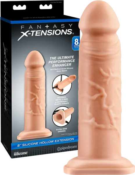 8" Silicone Hollow Extension - Take A Peek