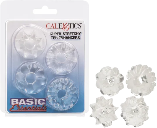 Basic Essentials Super-stretchy TPR Enhancers (Clear) - Take A Peek