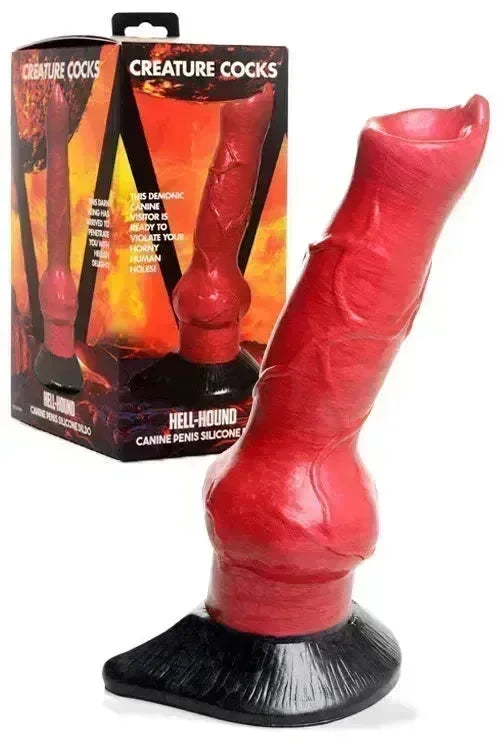 Creature Cocks Hell-Hound Canine Penis Silicone Dildo - Take A Peek