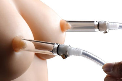 Nipple Pumping System with Dual Cylinders - Take A Peek