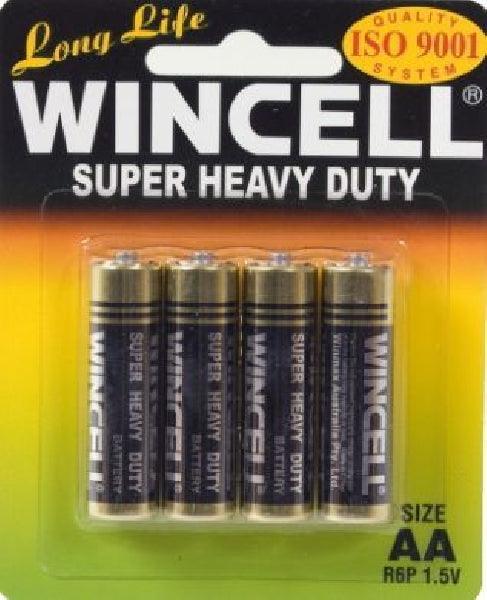 Wincell Super Heavy Duty AA Carded 4Pk Battery - Take A Peek