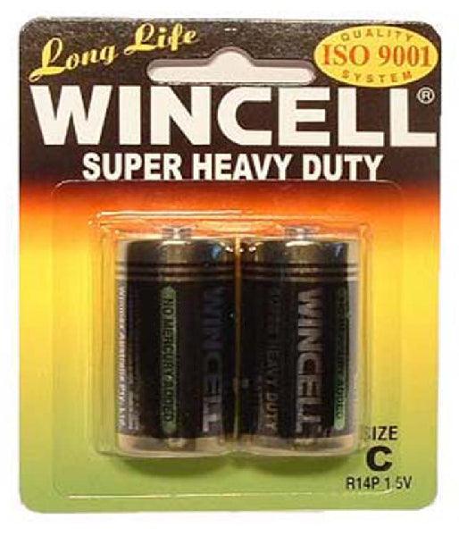 Wincell Super Heavy Duty C Size Carded 2Pk Battery - Take A Peek