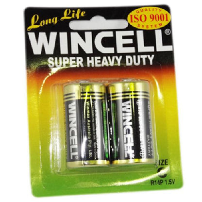 Wincell Super Heavy Duty C Size Carded 2Pk Battery - Take A Peek