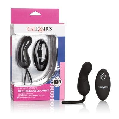 Silicone Remote Rechargeable Curve Black - Take A Peek