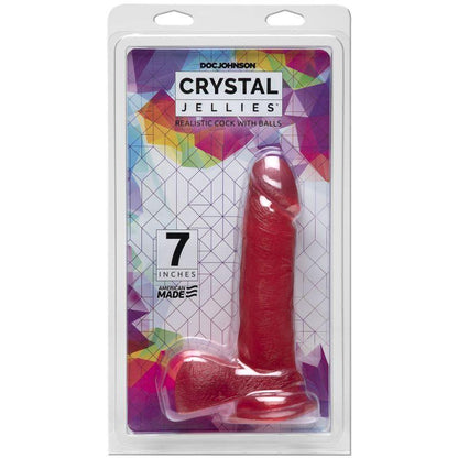 7 in Realistic Cock With Balls Pink - Take A Peek