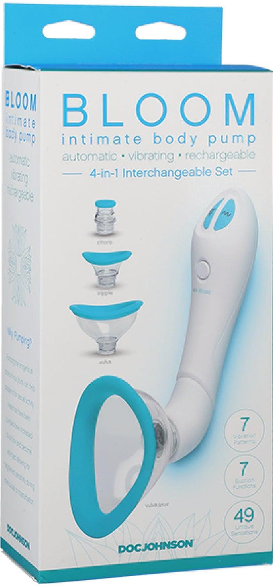 Intimate Body Pump - Automatic - Vibrating - Rechargeable (Sky Blue/White) - Take A Peek