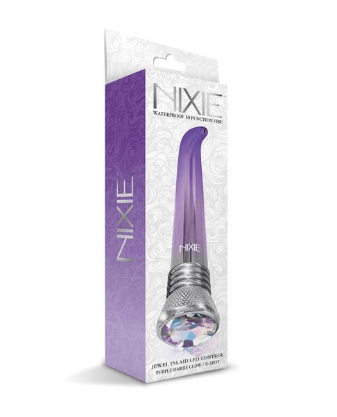 Nixie Jewel Ombre G-Spot Vibe Purple Glow - Take A Peek