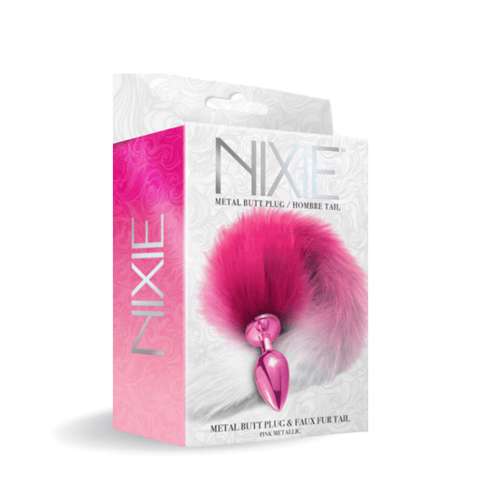 NIXIE Metal Butt Plug With Tail Metallic Pink - Take A Peek