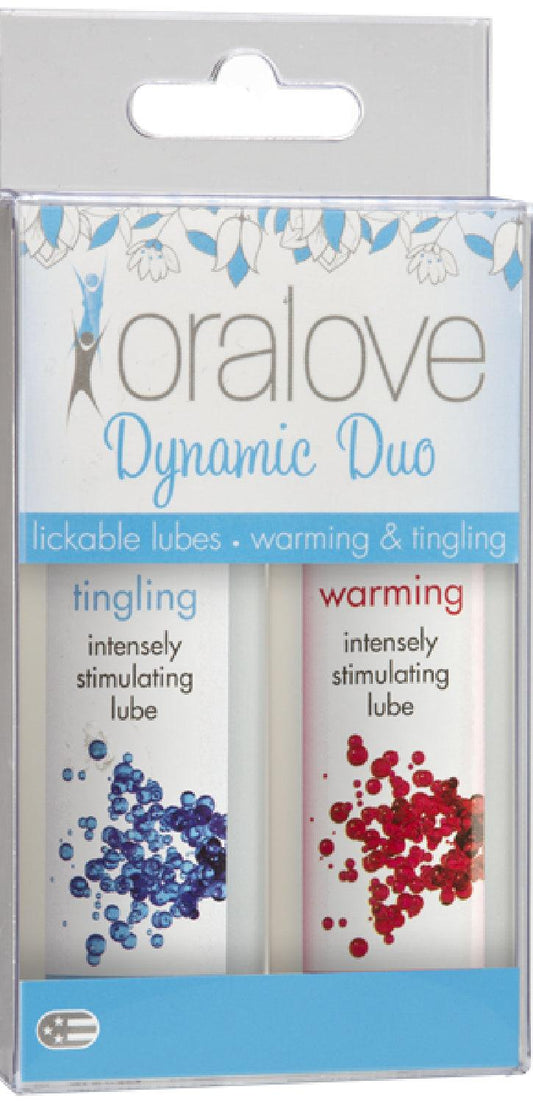 Oralove Dynamic Duo Lickable Lubes - Warming & Tingling - Take A Peek