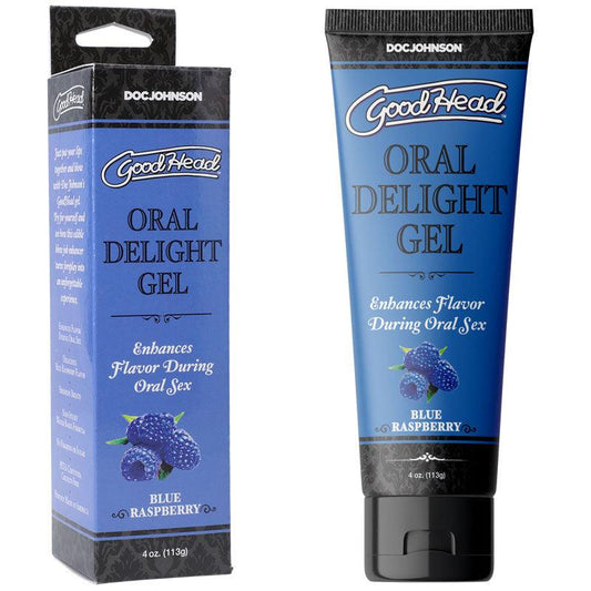GoodHead Oral Delight Gel - Blue Raspberry - Take A Peek