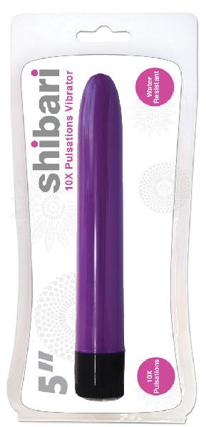 Shibari 10X Pulsations Vibrator 5in Purple - Take A Peek