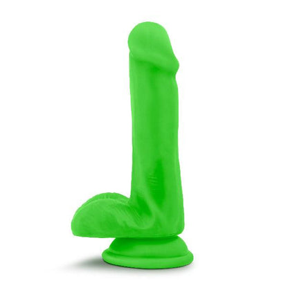 Neo Elite 6in Silicone Dual Density Cock with Balls Neon Green - Take A Peek