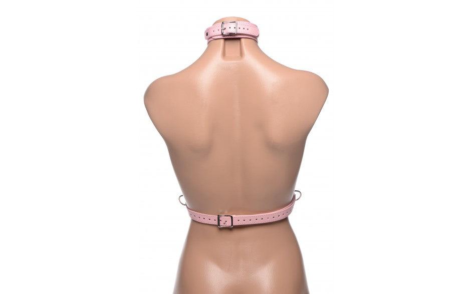 Miss Behaved Pink Chest Harness - Take A Peek