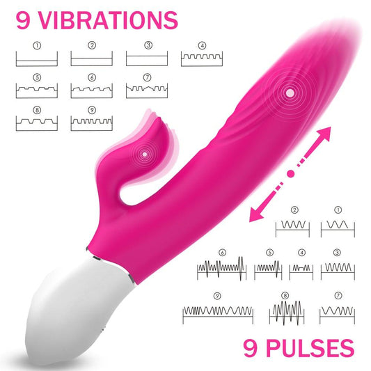 Lighter Thrusting Rabbit Vibrator - Pink - Take A Peek