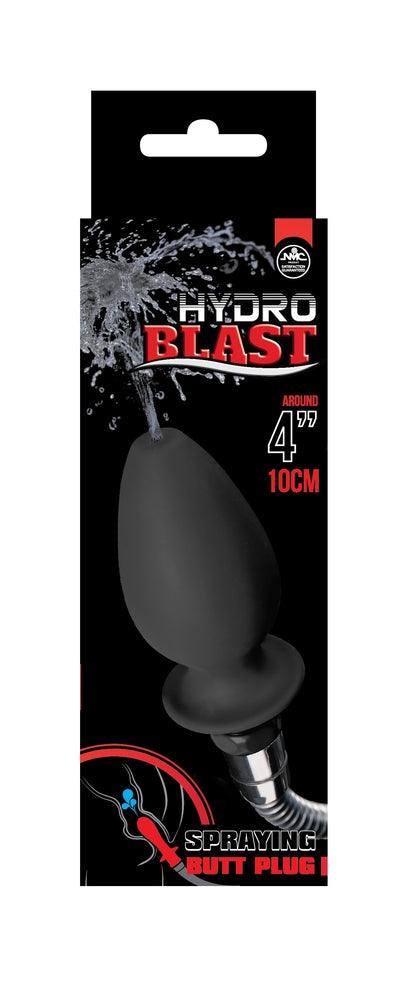 Hydro Blast 4" Silicone Douche Black - Take A Peek