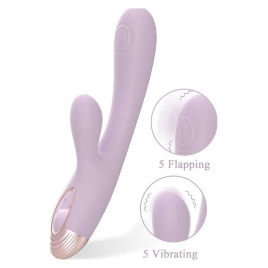 Pada Rabbit and G-Spot Pulsing Vibrator Purple - Take A Peek
