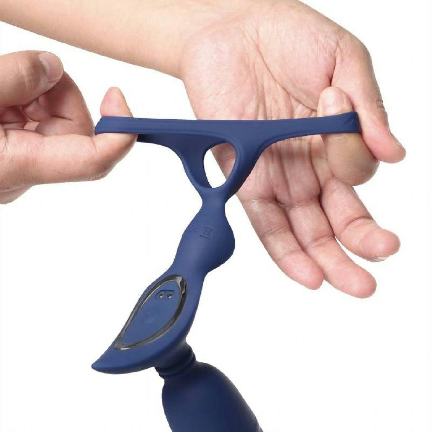 Ring'n'Rear Dual Thrusting Anal Probe with Cockring and Remote - Take A Peek
