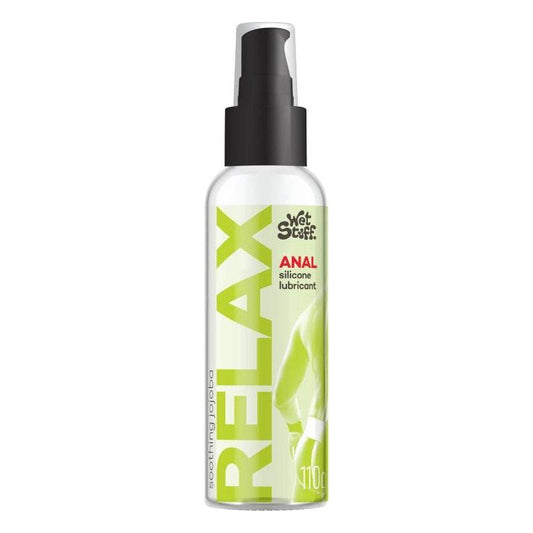 Wet Stuff Relax Anal Silicone Lubricant Pump Top 110g - Take A Peek