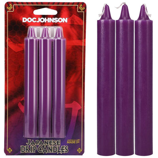 Japanese Drip Candles - Purple - Take A Peek