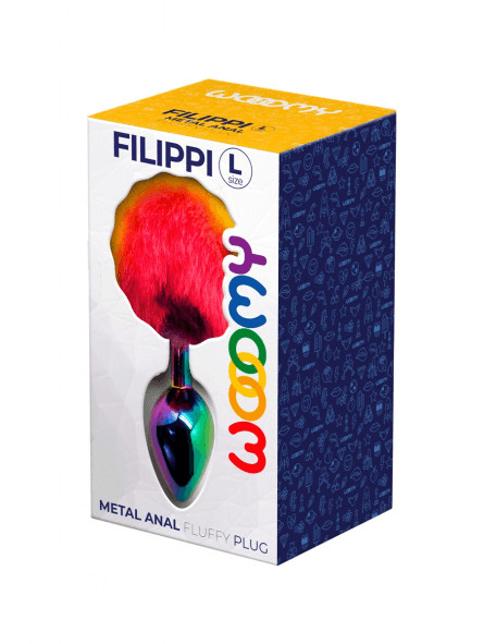 Wooomy Filippi Fluffy Rainbow Metal Plug L - Take A Peek