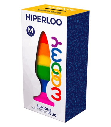 Wooomy Hiperloo Silicone Rainbow Plug M - Take A Peek